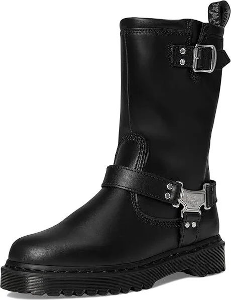 Dr. Martens Anistone Hi Motocross Boots Black : UK 13 (US Men's 14) Medium, Leather - Image 5