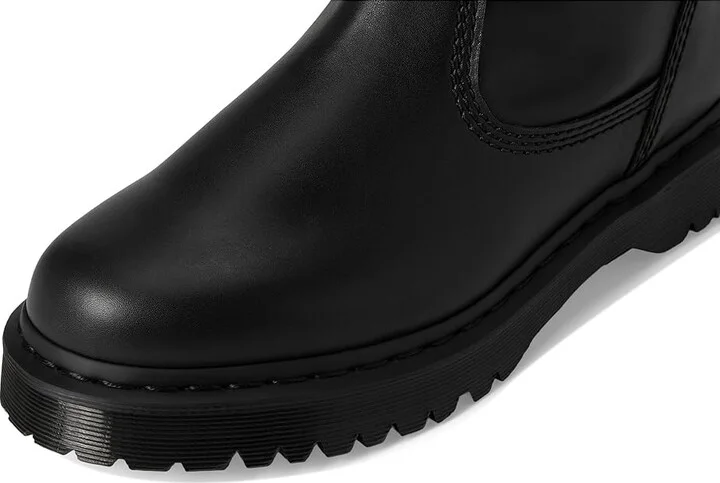 Dr. Martens Anistone Lo Leather Boots Boots Black : UK 5 (US Men's 6 - Women's 7) Medium, Leather/Satin - Image 2