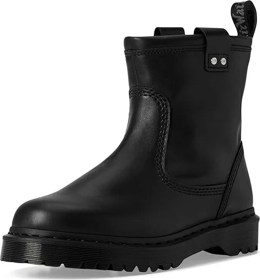 Dr. Martens Anistone Lo Leather Boots Boots Black : UK 5 (US Men's 6 - Women's 7) Medium, Leather/Satin - Image 5