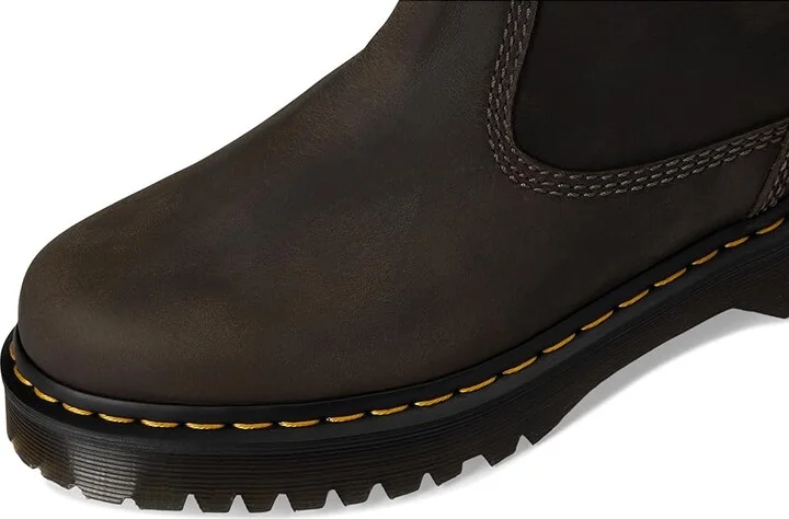 Dr. Martens Anistone Lo Leather Boots Boots Charcoal Grey : UK 4 (US Men's 5 - Women's 6) Medium, Leather/Satin - Image 2