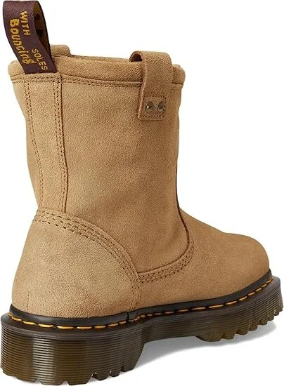 Dr. Martens Anistone Lo Leather Boots Motocross Boots Sand : UK 7 (US Men's 8 - US Women's 9) Medium, Suede - Image 4