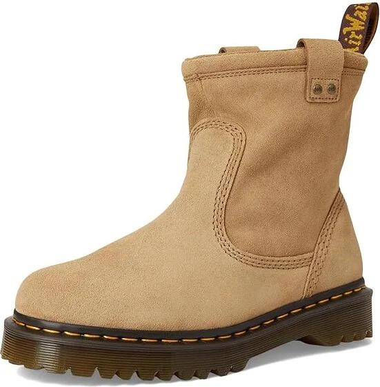 Dr. Martens Anistone Lo Leather Boots Motocross Boots Sand : UK 7 (US Men's 8 - US Women's 9) Medium, Suede - Image 5