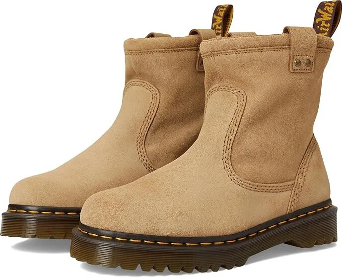 Dr. Martens Anistone Lo Leather Boots Motocross Boots Sand : UK 7 (US Men's 8 - US Women's 9) Medium, Suede