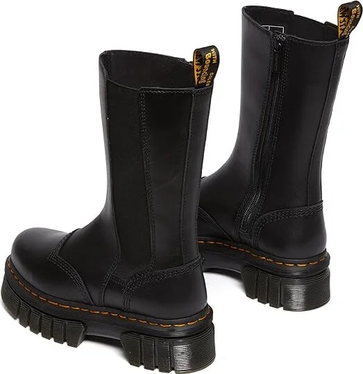 Dr. Martens Audrick Chelsea Tall Women's Boots Black : UK 7 (US Women's 9) M, Leather - Image 3