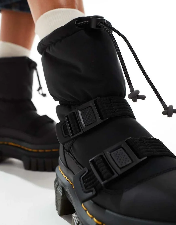 Dr Martens Audrick padded low boots in black - Image 2