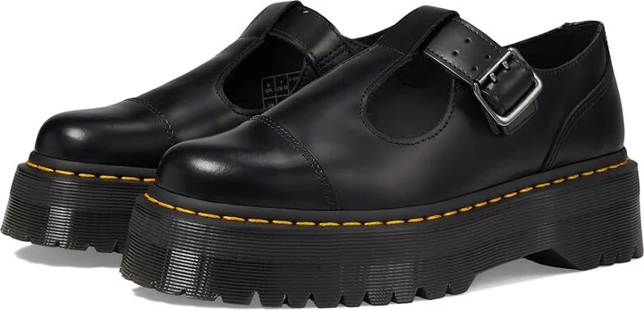 Dr. Martens Bethan Women's Shoes Black Polished Smooth : UK 3 (US Women's 5) M, Leather