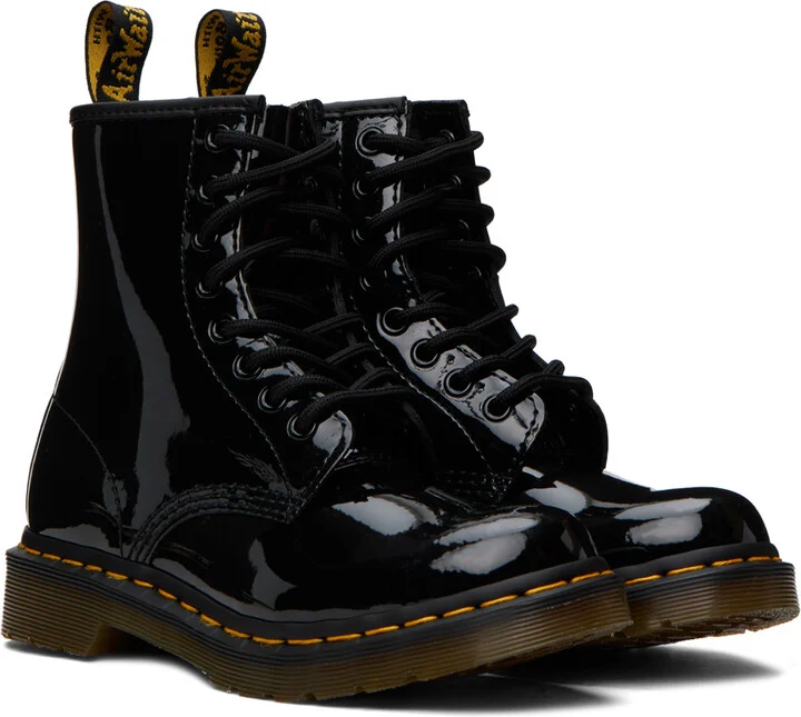 Dr. Martens Black 1460 Boots - Image 4
