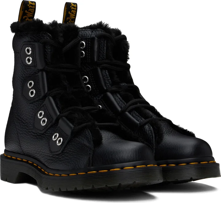Dr. Martens Black 1460 LTT FL Boots - Image 4