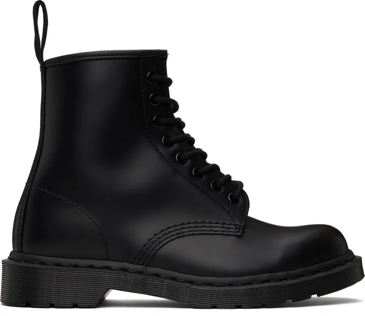 Dr. Martens Black 1460 Mono Smooth Leather Boots