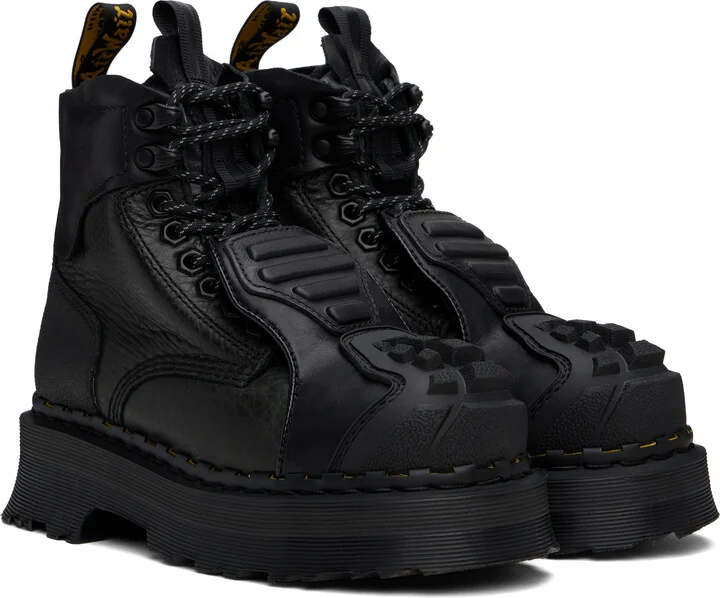 Dr. Martens Black 1460 Protect Leather Lace Up Boots - Image 4