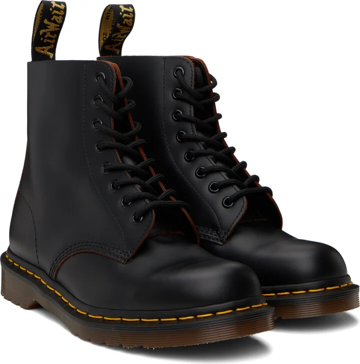 Dr. Martens Black 1460 Vintage Made in England Boots - Image 4