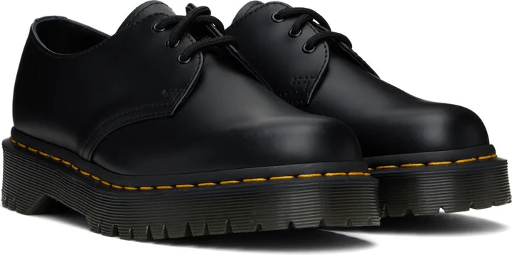 Dr. Martens Black 1461 Bex Smooth Leather Derbys - Image 4