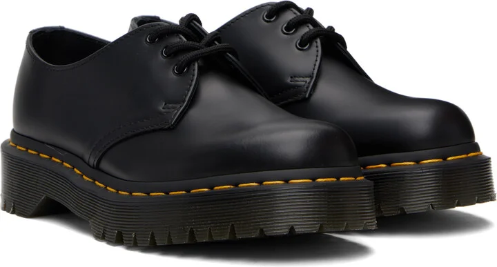 Dr. Martens Black 1461 Bex Smooth Leather Derbys - Image 4