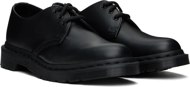 Dr. Martens Black 1461 Mono Smooth Leather Derbys - Image 4