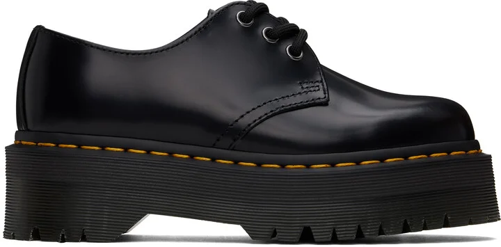 Dr. Martens Black 1461 Smooth Leather Platform Derbys