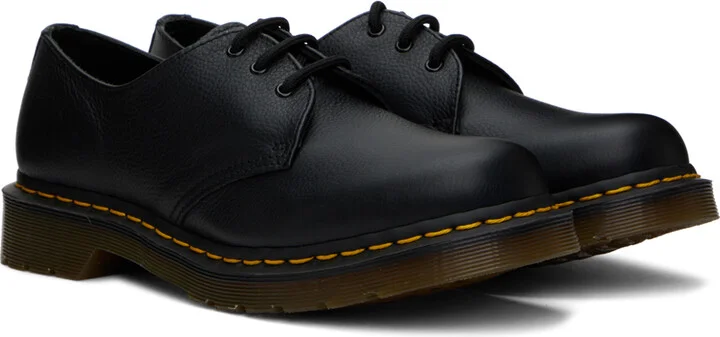 Dr. Martens Black 1461 Virginia Leather Oxfords - Image 4