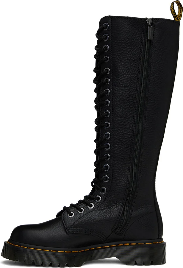 Dr. Martens Black 1B60 Bex Pisa Leather Boots - Image 3