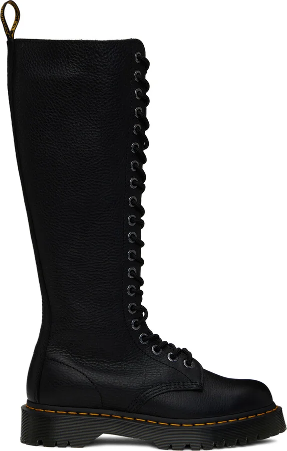 Dr. Martens Black 1B60 Bex Pisa Leather Boots