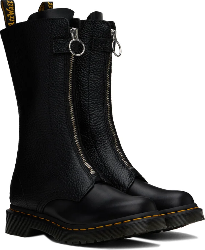 Dr. Martens Black 1B99 Front Zip Boots - Image 4