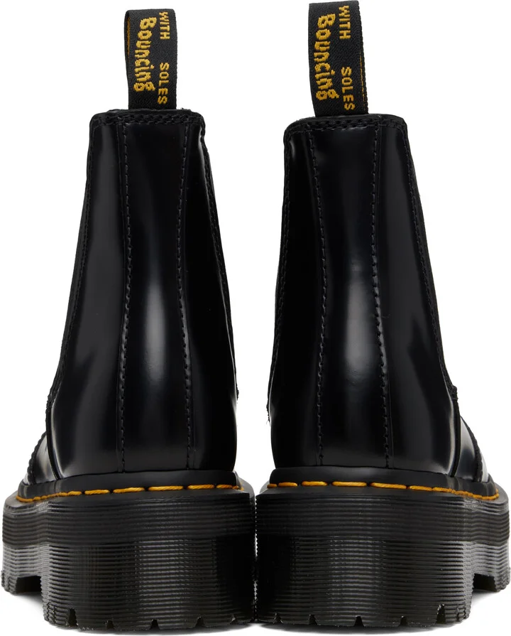 Dr. Martens Black 2976 Polished Smooth Platform Chelsea Boots - Image 2