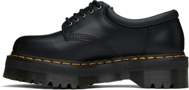 Dr. Martens Black 8053 Leather Platform Casual Derbys - Image 3