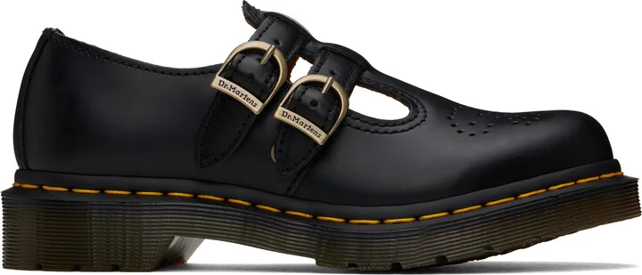 Dr. Martens Black 8065 Smooth Leather Mary Jane Loafers