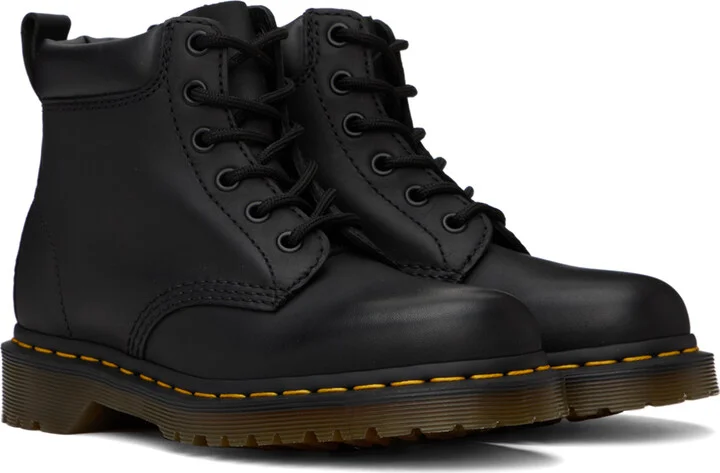 Dr. Martens Black 939 Leather Lace Up Boots - Image 4