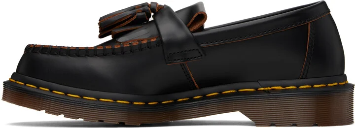 Dr. Martens Black Adrian Made in England Quilon Leather Tassel Loafers - Image 3