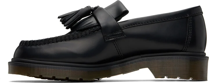 Dr. Martens Black Adrian Smooth Leather Tassel Loafers - Image 3