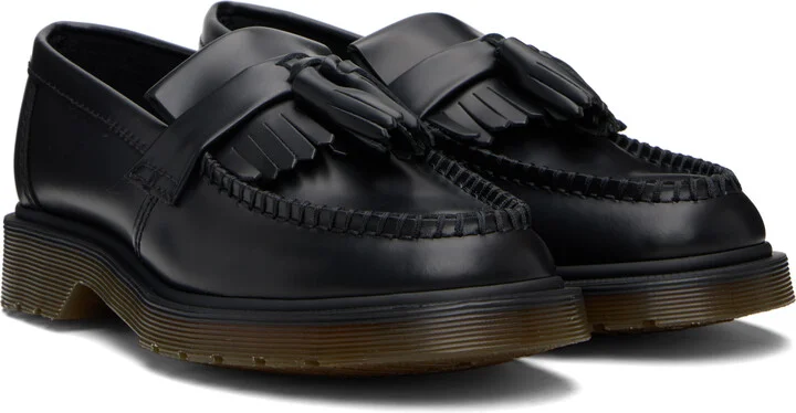 Dr. Martens Black Adrian Smooth Leather Tassel Loafers - Image 4