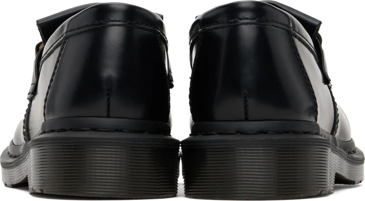 Dr. Martens Black Adrian Snaffle Smooth Leather Kiltie Loafers - Image 2