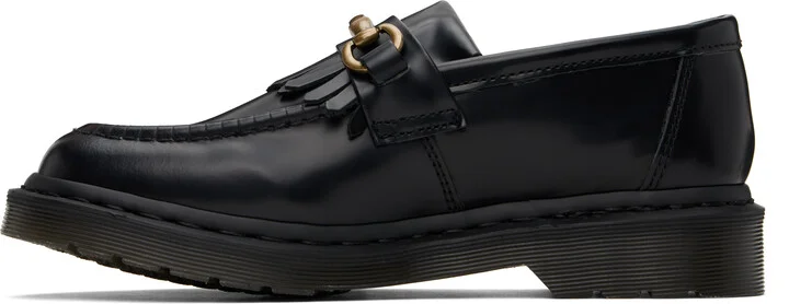 Dr. Martens Black Adrian Snaffle Smooth Leather Kiltie Loafers - Image 3