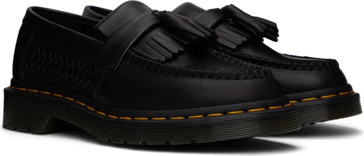 Dr. Martens Black Adrian Woven Tassel Loafers - Image 4