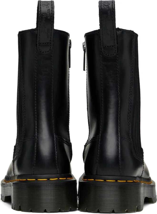 Dr. Martens Black Amaaya Lo Leather Boots - Image 2