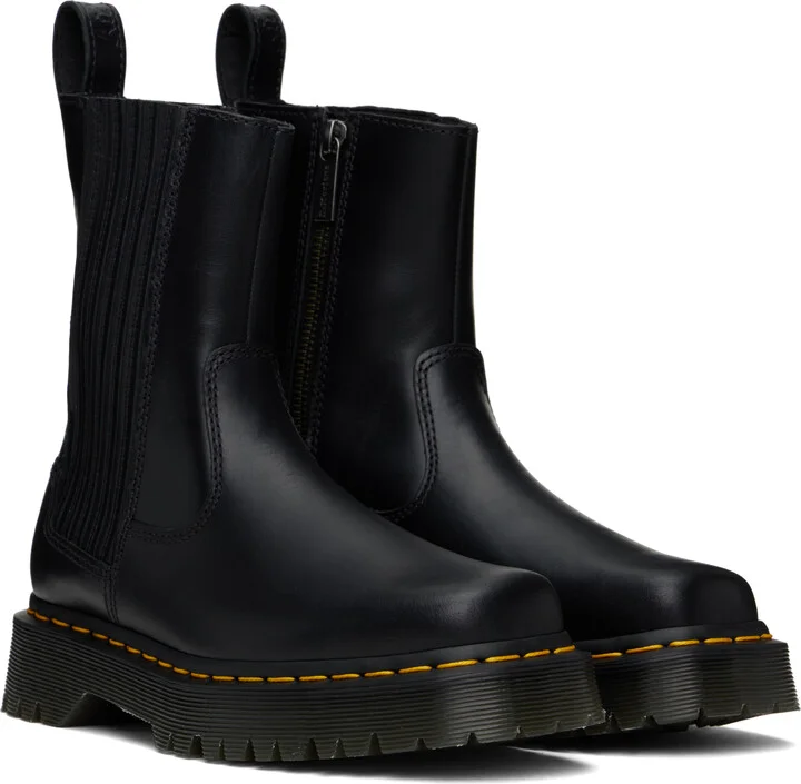 Dr. Martens Black Amaaya Lo Leather Boots - Image 4