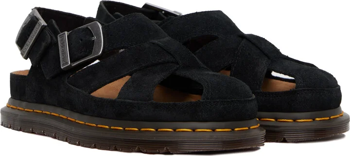 Dr. Martens Black Archive Fisherman Suede Sandals - Image 4
