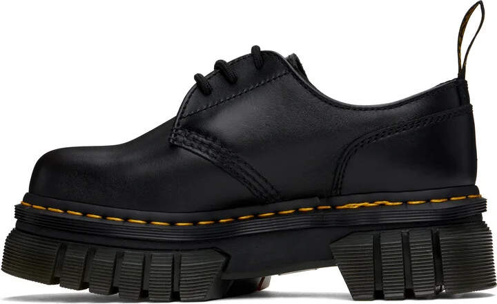 Dr. Martens Black Audrick Nappa Leather Platform Derbys - Image 3