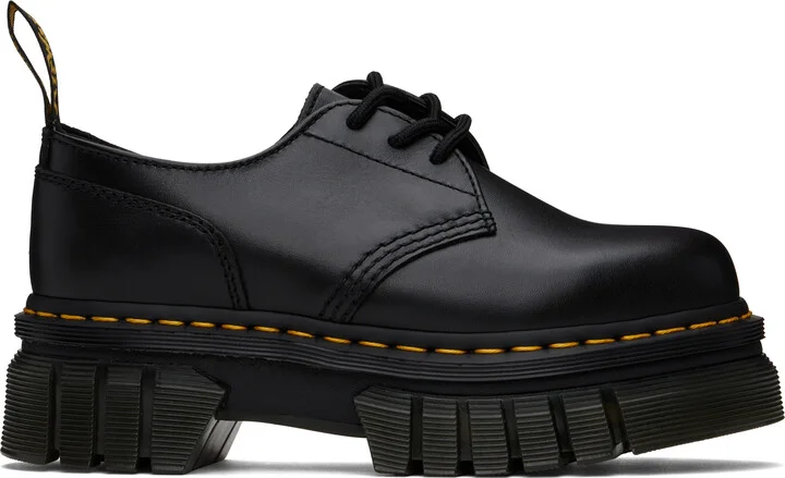 Dr. Martens Black Audrick Nappa Leather Platform Derbys