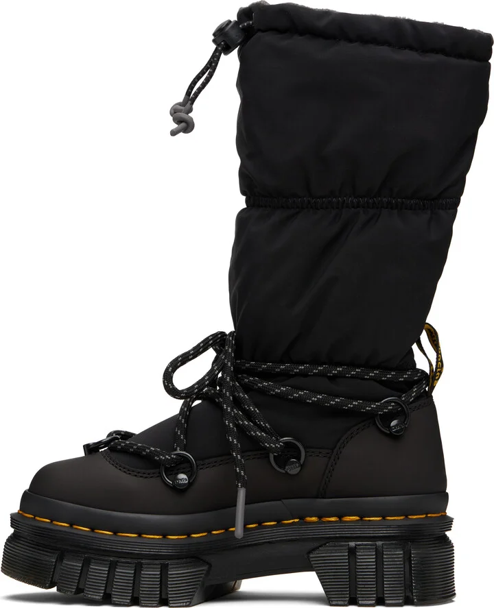 Dr. Martens Black Audrick Padded Hi Platform Boots - Image 3