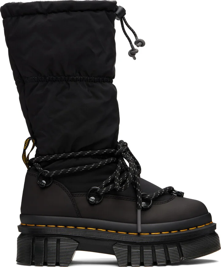 Dr. Martens Black Audrick Padded Hi Platform Boots