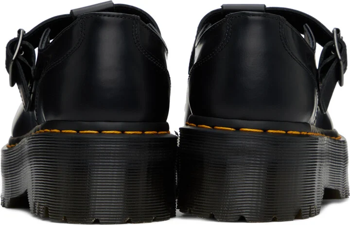 Dr. Martens Black Bethan Polished Smooth Leather Loafers - Image 2