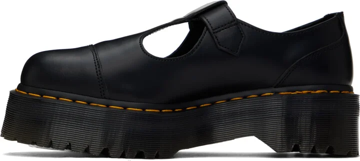 Dr. Martens Black Bethan Polished Smooth Leather Loafers - Image 3