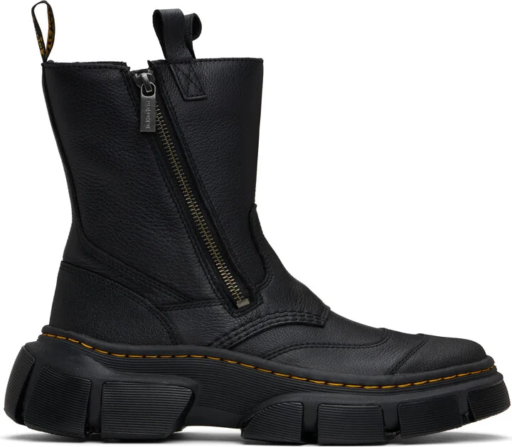 Dr. Martens Black DMXL Rigger Leather Boots