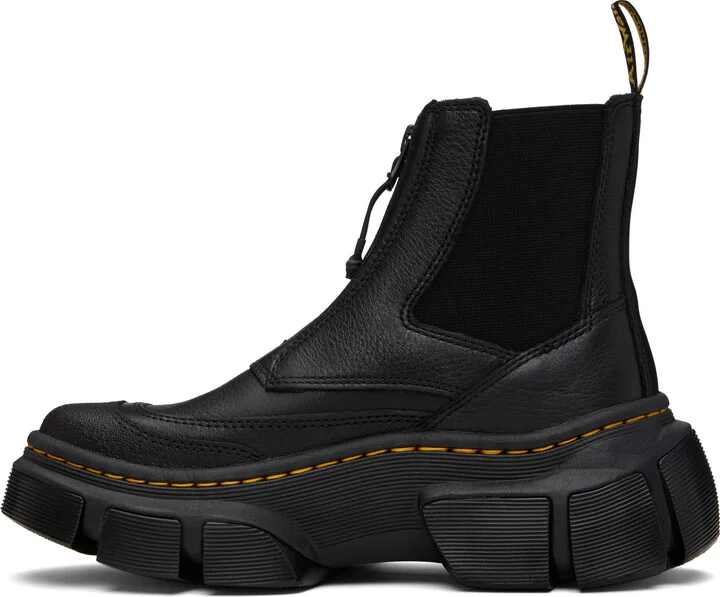 Dr. Martens Black DMXL Zip Leather Chelsea Boots - Image 3