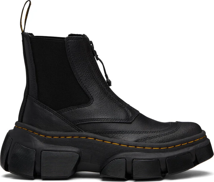 Dr. Martens Black DMXL Zip Leather Chelsea Boots