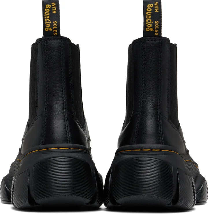 Dr. Martens Black DXML Zip Leather Chelsea Boots - Image 2