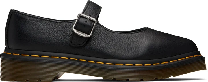Dr. Martens Black Elphie Mary Jane Loafers