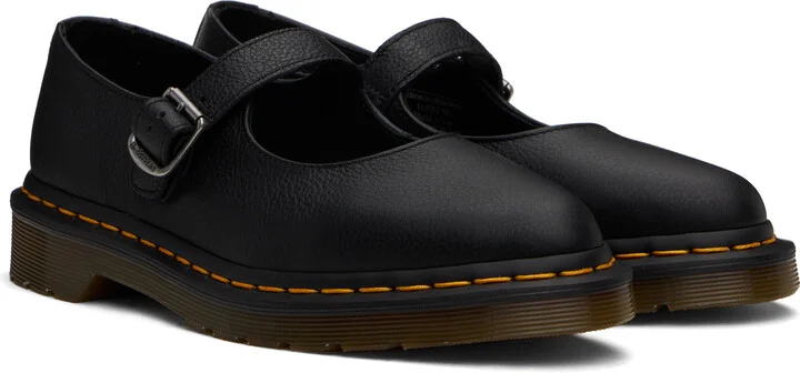 Dr. Martens Black Elphie Virginia Mary Jane Loafers - Image 4