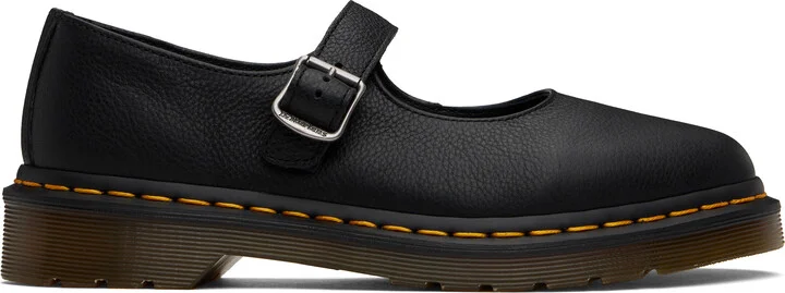 Dr. Martens Black Elphie Virginia Mary Jane Loafers