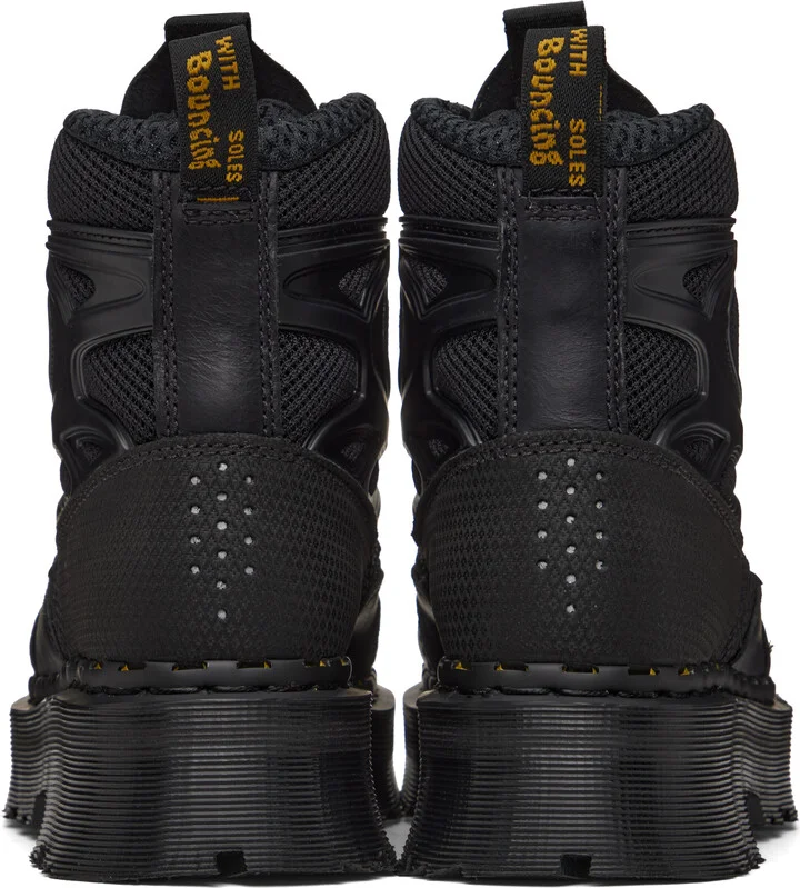 Dr. Martens Black Exoshield XX01 Steel Toe Leather Boots - Image 2